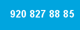 920 827 88 85 920 827 88 85